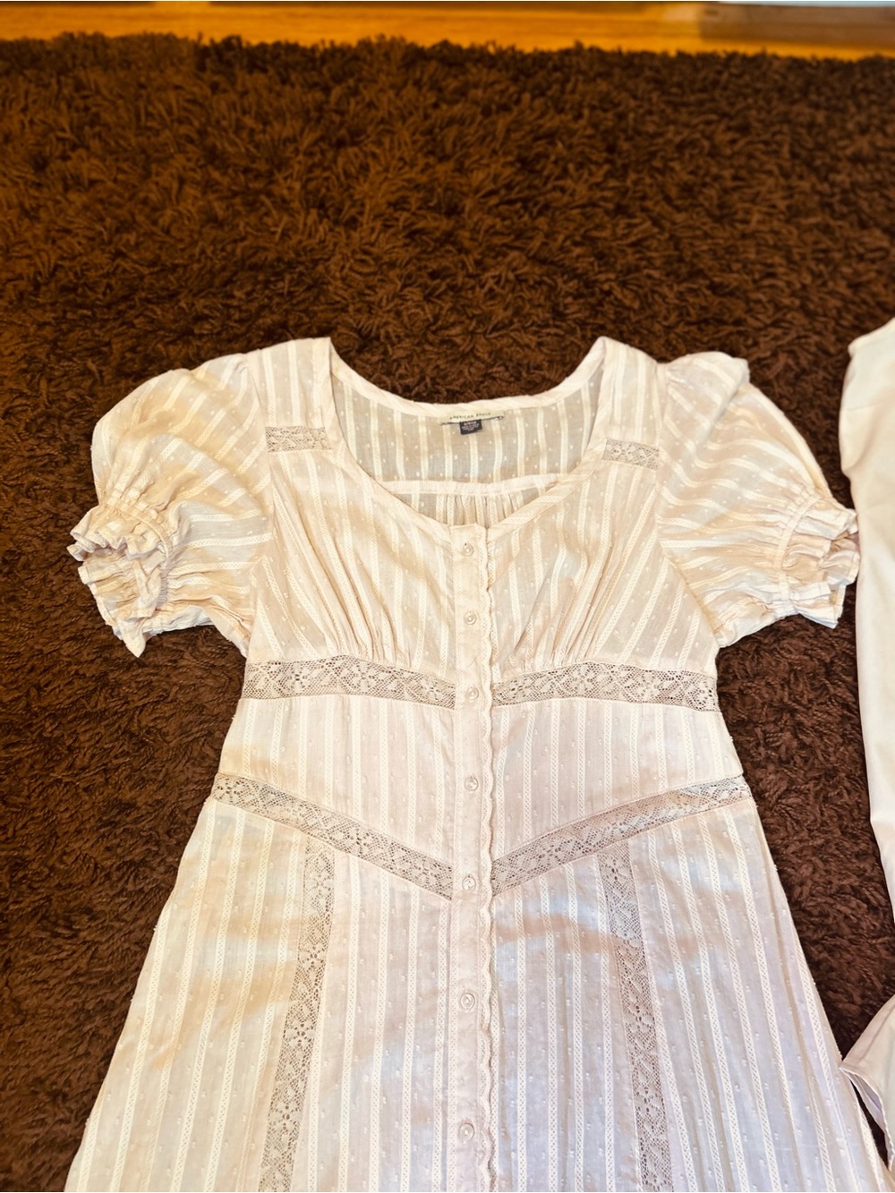 Gorgeous Washed But Not Worn American Eagle   Light Pink Dress with Slip - Picture 2 of 12